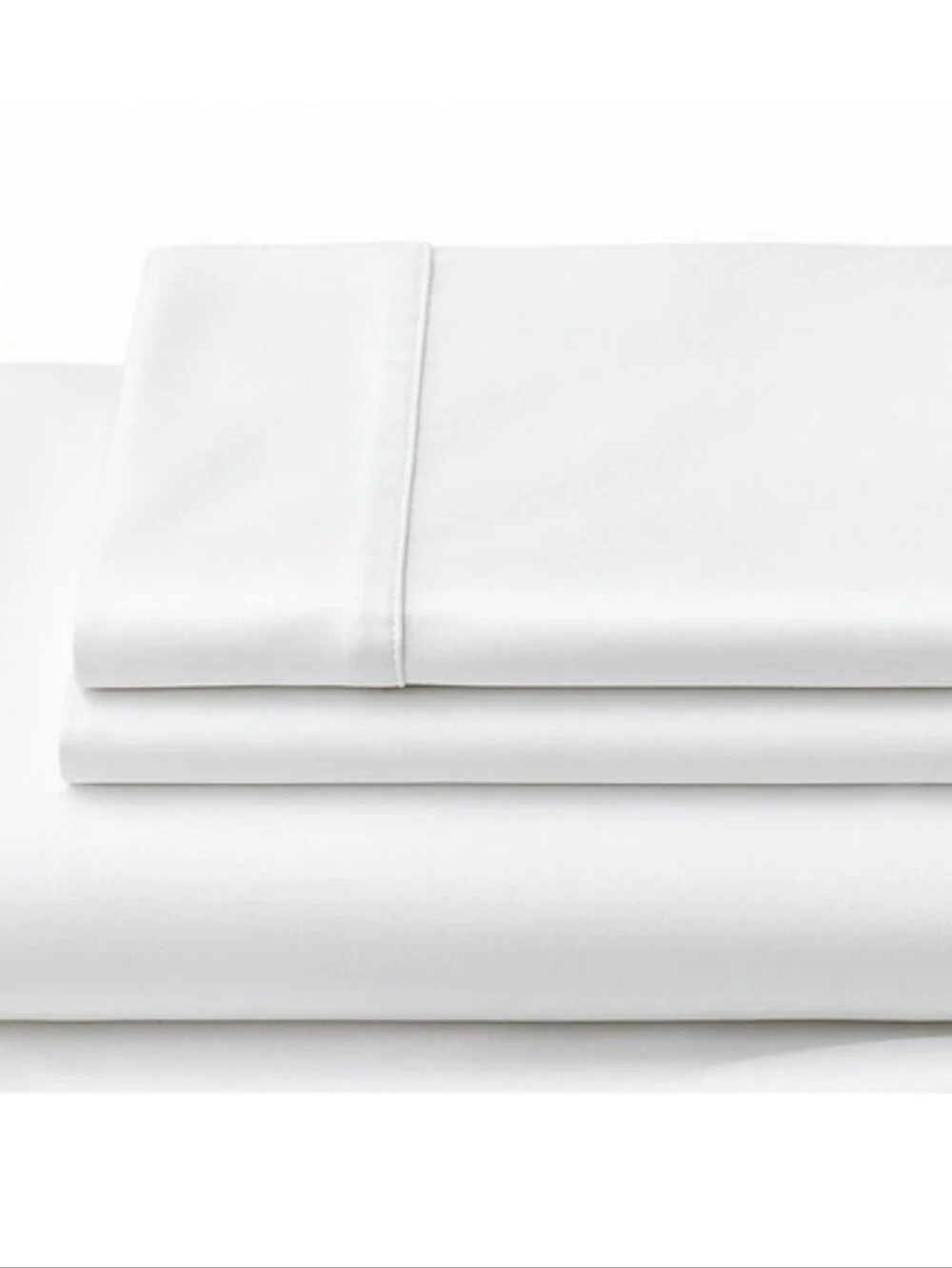 Resident 100% White Cotton Queen Sheet Set 300 Thread Count New